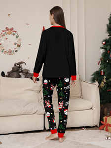 Pijamas Navideños Familiares a Juego, Camiseta de Manga Larga con Estampado de Papá Noel, Pantalones, Conjuntos de Pijamas <span class=keywords><strong>para</strong></span> Dormir - Product Image 5