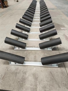 PU <span class=keywords><strong>PE</strong></span> tráng mang tàu sân bay cao su Tụt Hậu Bề mặt tráng <span class=keywords><strong>idler</strong></span> vành đai thép băng tải con lăn - Product Image 5