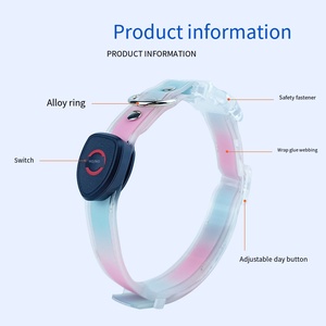 高品質 犬用光る首輪 LEDライト付き ペット用防水首輪 リードセット - Product Image 5