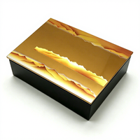 Op maat gemaakte houten maancake geschenkdoos met luxe noten- en dadelverpakking voor chocolade, gedroogd fruit, snoep en gebak - groothandel