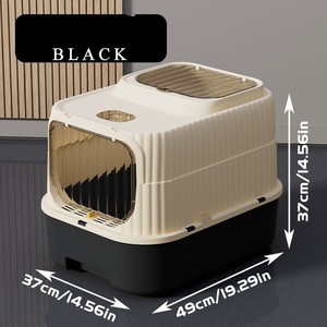 Grande <span class=keywords><strong>litière</strong></span> pour chat autonettoyante rechargeable, pliable et entièrement fermée - Product Image 5