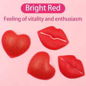 Couvre-tétons sexy à lèvres rouges pour femmes Couvre-tétons en silicone réutilisables pour les seins - Product Image 5