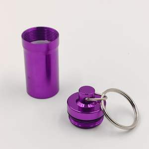 ที่อุดหูอลูมิเนียมกันน้ำกล่องใส่ของที่อุดหูสำหรับเดินทางตั้งแคมป์กลางแจ้งพร้อมพวงกุญแจ - Product Image 2