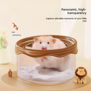 Toilettes et bac à litière transparents 2-en-1 pour hamster syrien et petits animaux – Vente en gros - Product Image 5