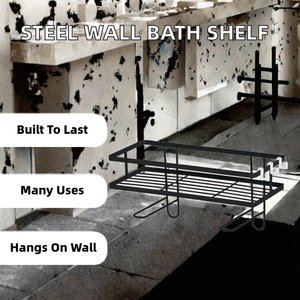 Modern Thickened <b>Wall</b> Hanging Rack Stainless Steel Multifunction Bathroom Storage <b>Shelf</b> for Shower Toilet Corner Home Hotel Use - Product Image 2