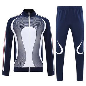 Ventes en gros de vestes de football pour entraîneurs de football DITIAN de haute qualité, 100% polyester, épaisses, chaudes, longues, pour l'hiver, ensembles de vêtements - Product Image 2