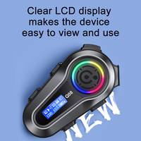 Casque de moto Q08 avec écran LED, suppression du bruit, haut-parleur stéréo, écouteurs pour casque de vélo et de moto