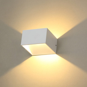 Minimalist Square <b>Led</b> Wall <b>Light</b> 7W Aluminum Warm White For Living <b>Room</b> Bedroom Hallway Indoor Lighting - Product Image 1