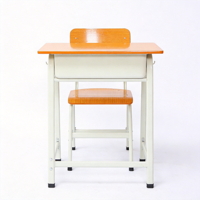 Ensemble table et chaises de maternelle modernes avec tiroir de rangement, crochets pour jouets, construction métallique colorée anti-pincement, mobilier scolaire pour enfants OEM