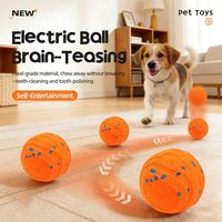 Balle de puzzle interactive automatique rechargeable par USB, jouet à mâcher en PU, 2 modes d'exercice, sans BPA, extra large pour chiens et chats