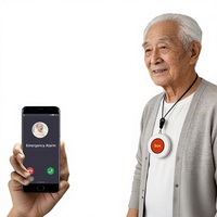Alarme d'urgence 4G SOS, bouton d'appel à une touche, piles incluses, détection de chute, alarme pour personnes âgées, localisateur