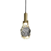 Lustre en cristal de cuivre de marbre naturel espagnol de vente directe d'usine pour le salon, l'hôtel, chez l'habitant, éclairage de chambre à coucher