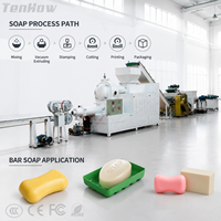 Machine à fabriquer du savon multi-capacités par extrusion sous vide, ligne de production de savon de lessive et de savon de toilette, avec extension et fonctionnement stable