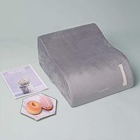Amélioration de la chirurgie de l'oreiller de jambe de genou récupérer l'oreiller de repos des jambes doux velours wedge oreiller de soutien de jambe massage