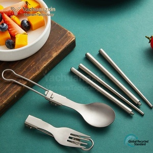 ช้อนพับไทเทเนียมแท้พร้อมห่วงจับสำหรับมะเขือเทศและผลไม้ - Product Image 6