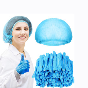 Bonnet bouffant jetable multicolore de 21 pouces, lot de 100, en PP, facile à nettoyer, filet à cheveux 1 pièce/sac pour l'emballage de perruques - Product Image 1