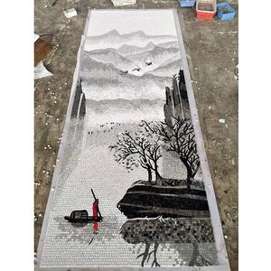 <strong>Tile</strong> Picture Flower Design Marble Mosaic Pattern on Wall - Product Image 4