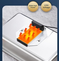 Chauffe-Plat Électrique Professionnel en Acier Inoxydable 201 pour Buffet, Hôtels, Restaurants, Mariages et Traiteurs