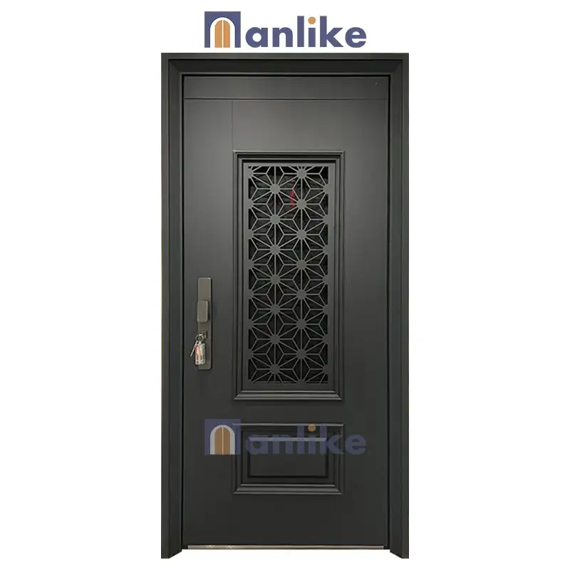 Anlike italiano Design semplice esterno in alluminio grande ingresso esterno in acciaio porta di sicurezza a prova di proiettile principale