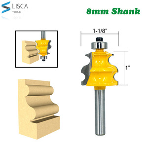 L-N251 1 Chiếc Mũi Phay Đường Chuôi 8Mm Mũi Phay Mộng Gỗ Đúc Kiến Trúc Cho Máy Công Cụ Máy Gỗ - Product Image 2