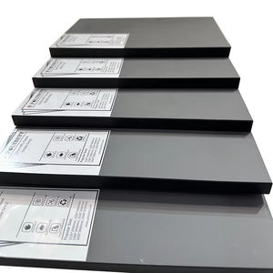 6mm 방수 내화 매트 블랙 압축 Hpl 플레이트 컴팩트 라미네이트 시트 보드 가격 - Product Image 1