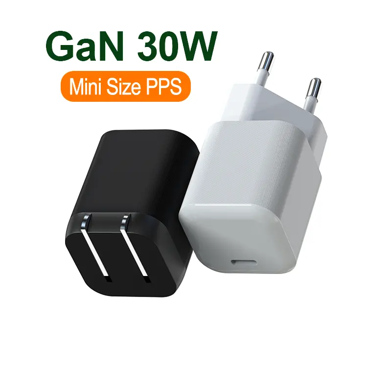 GaN 33 W PD USB C-Ladegerät mobiles tragbares Ladegerät Adapter PD 30 W GaN-Ladegerät