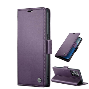 Funda Protectora para Teléfono Móvil con Bloqueo RFID, Resistente a Impactos y al Agua, para OPPO <span class=keywords><strong>A96</strong></span> A36 K10 A76 Realme 9i 4G Poco F5, PU+TPU Magnética - Product Image 1