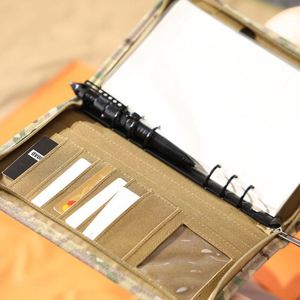 Cuaderno A5 de Hojas Sueltas para Exteriores, Múltiples Bolsillos, Carcasa Impermeable, Ranura con Cremallera, Cuaderno de Alta Calidad, Personalizable con Logotipo Empresarial - Product Image 4