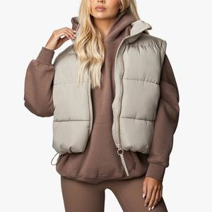 Abrigos Gruesos de Invierno para Mujer, Lana de Alta Calidad, Reversible, Cuello Alto, Tejido de Punto, Estilo Clásico y Deportivo, con Botones y Logotipo - Product Image 6