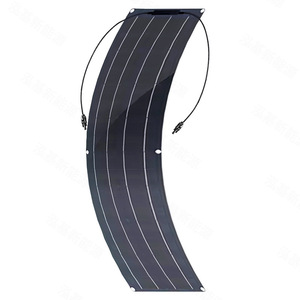<b>Foldable</b> <b>Solar</b> <b>Panel</b> 50W Black Portable Outdoor Power Supply for RV Boat Battery Charging - Product Image 1