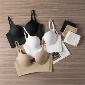 Womens Seamless Low <strong>Back</strong> <strong>Bra</strong> Wire Lifting Deep U Shaped Plunge Backless <strong>Bra</strong> <strong>With</strong> Convertible <strong>Clear</strong> <strong>Straps</strong> - Product Image 4