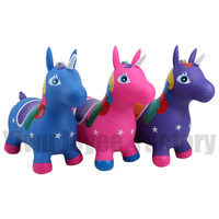 Jouet gonflable en PVC de haute qualité en forme de chèvre, cheval sauteur personnalisé avec logo et musique pour enfants