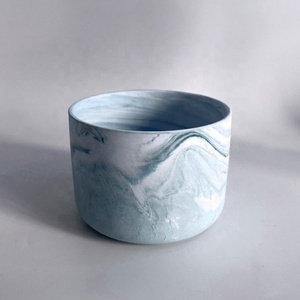 Wholesale 375ML Candle <b>Jar</b> Modern Custom Ceramic Candle Holders <b>Marble</b> Candle Vessels for Home Wedding - Product Image 2