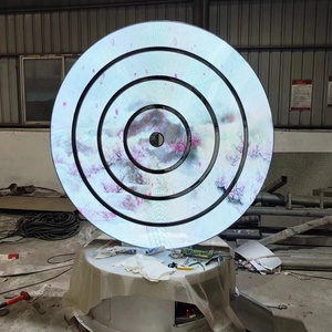 Anillo interestelar SENZHAO, nuevo diseño, decoración al aire libre, luz con motivo Led, escultura de acero inoxidable - Product Image 4