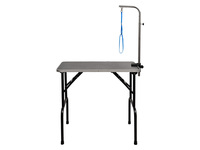 Table de toilettage pour chien de grande taille, moderne, sur mesure, en fer et acier inoxydable, réglable et pliable, LANTUN LT-101L, fournitures pour animaux de compagnie