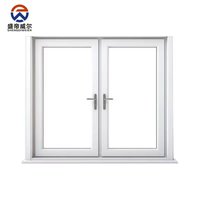 Fenêtre coulissante en PVC résistante aux ouragans avec verre trempé pour maison préfabriquée