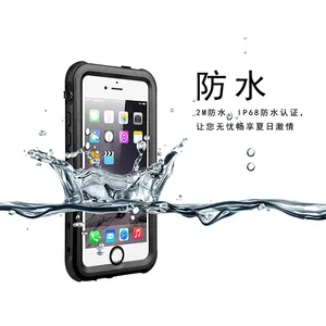 Redpepper Hard PC Back Cover Black Rugged DOT Serial 5/5S Waterproof Phone Case For IPhone 5/5s With Built-In Screen Protector
