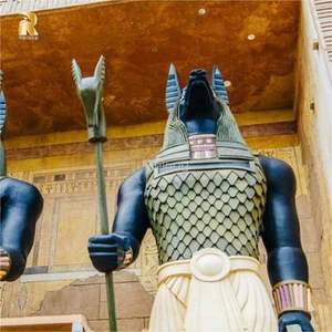 Scultura Grande in Bronzo di Anubis RELONG, Statua del Dio Egizio Antico in Metallo, Personalizzabile, Resistente per Arte Culturale all'Aperto - Product Image 6
