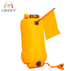 Boya flotante Marcador de superficie de agua abierta Boya DE <span class=keywords><strong>BUCEO</strong></span> inflable para nadar con bandera para entrenamiento seguro y carreras - Product Image 4