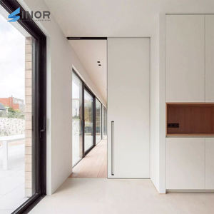 Puerta corredera de bolsillo Schaniere con rodamiento de bolas de vidrio automático para cocina, comedor, armario, borde, tirador, certificado CE - Product Image 3