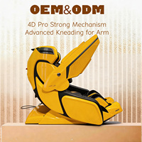 Fauteuil de massage robotisé haut de gamme Ultra 4D à corps entier avec rail SL, zéro gravité, qualité industrielle, rouleaux de massage robotisés pour les mollets