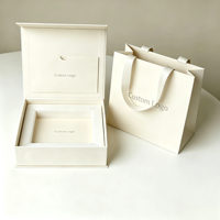 Boîte magnétique cosmétique personnalisée, boîte cadeau rigide avec poche intérieure pour carte, emballage complet, boîte en papier personnalisée, sac en papier d'emballage