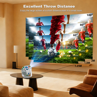 Projecteur intelligent portable Topleo Allwinner H726 avec décodage vidéo 8K, Android 14, cinéma à domicile, WiFi, AirPlay