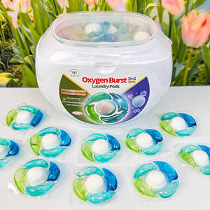 40 cápsulas/caja de detergente para <span class=keywords><strong>ropa</strong></span>, detergente en polvo, cápsulas de jabón para lavandería, sal concentrada explosiva, blanqueador de oxígeno para <span class=keywords><strong>ropa</strong></span> - Product Image 1