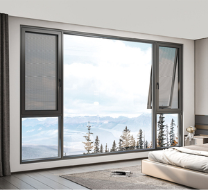 Ventanas y Puertas Abatibles de Aluminio con Doble Acristalamiento Eloyd, Herrajes Alemanes, Certificación Energy Star, 10 Años de Garantía <span class=keywords><strong>para</strong></span> el Hogar - Product Image 2