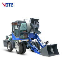 Portable Self Loading Diesel Concrete Mixer Machine with Pump Truck to Make Concrete Blocks with Lift