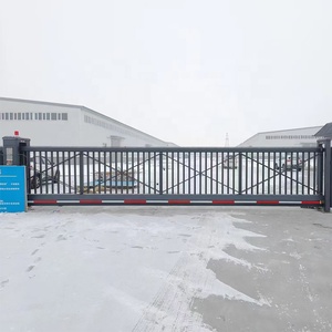 Tự Động Thương Mại Cantilever Trượt Cổng Công Nghiệp Chính Hàng Rào Cổng Xây Dựng Nhà Kho Nhà Máy Nhôm Trượt Cổng - Product Image 5