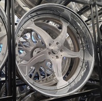 Jantes en aluminium LZT-1165 Deep Dish 2 pièces chromées 5x120.65 directionnelles pour Chevrolet C10 Classic Chevy Impala Cutlass