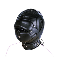 Fétiche pleine tête capuche Couple adulte Cosplay jeux en cuir PU Sexy masque capuche Halloween fête Bondage visage couverture jeu de rôle Costumes