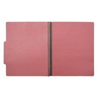 Pressboard carpeta de archivos de clasificación con sujetadores, 2 separadores, expansión de 2 pulgadas, tamaño de letra, Rojo